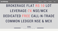 Desktop Screenshot of lowbrokerage.in